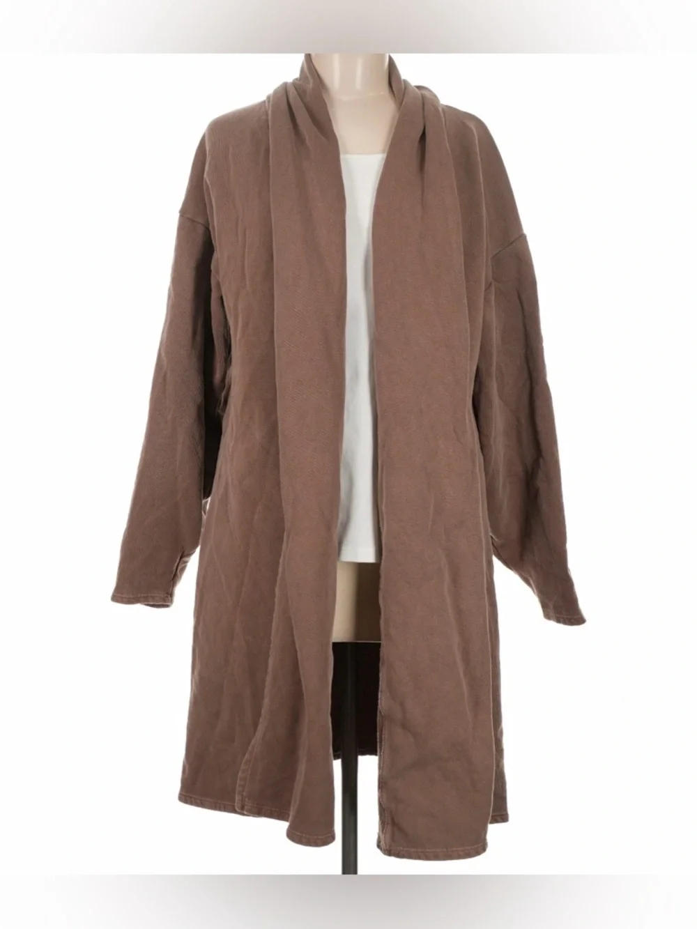 Joah Brown Oversized French Terry Cardigan Cocoa ONE SIZE/OS - Picture 5 of 10